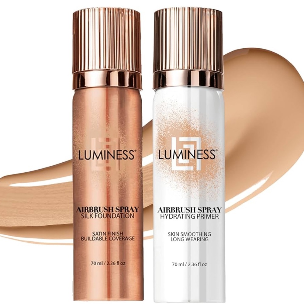 Luminess Airbrush Fondation and prime
(Shade medium 040 -lightmedium 030)+prime